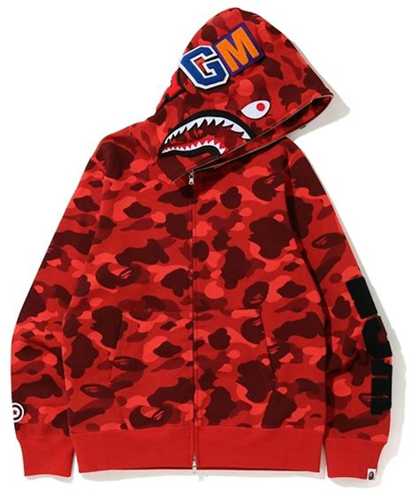 red Bape hoodie stockx